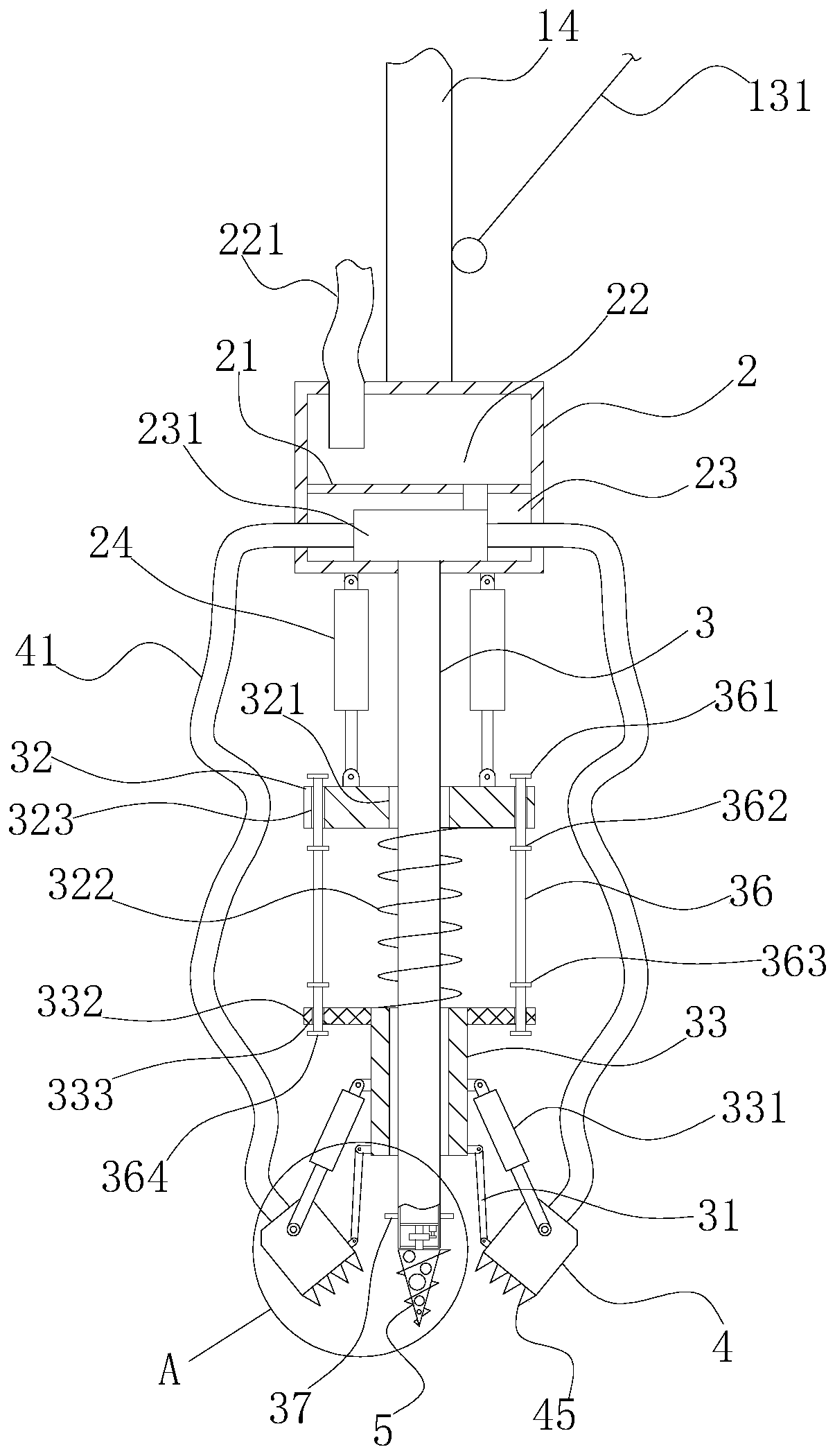 Cutter suction dredger with improved structure