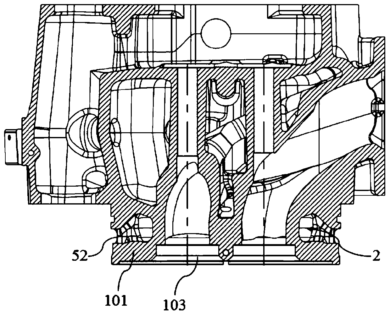 Cylinder head and engine with same