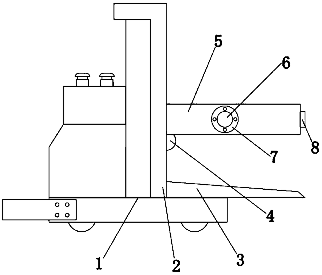 Automatic silicon steel coil material transferring and butting trolley