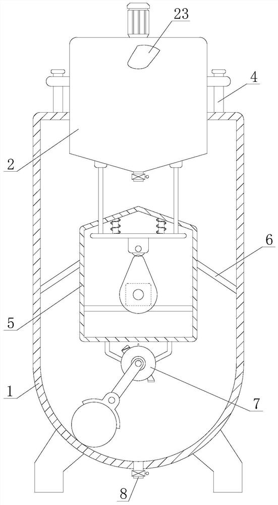 Lithium battery composite negative electrode material preparation device