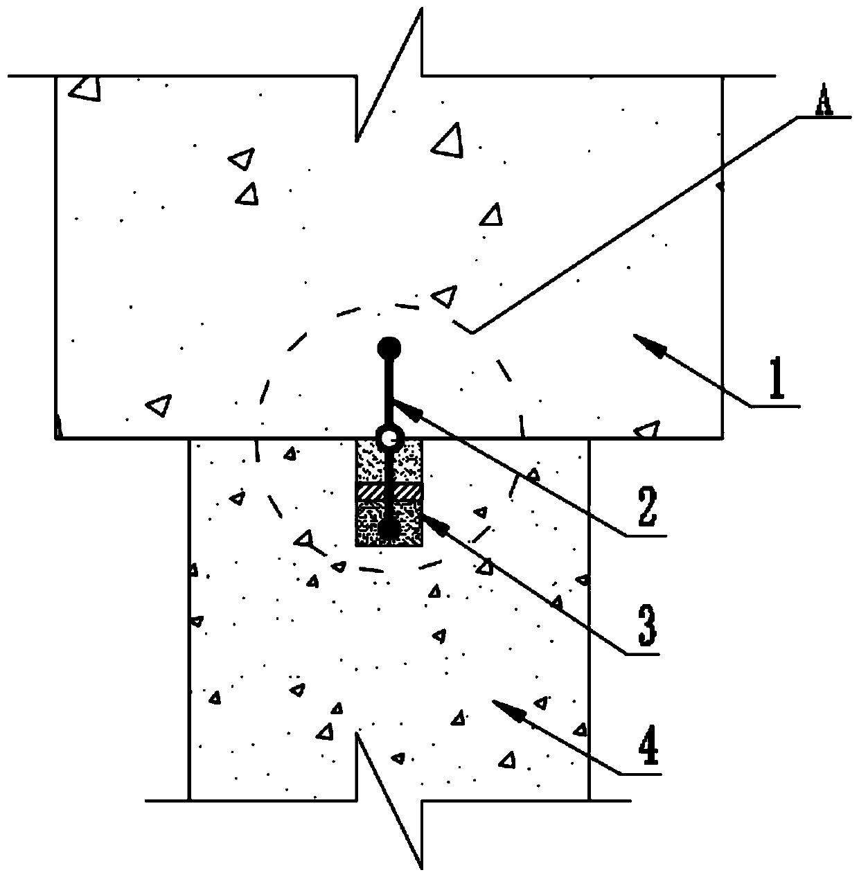 Waterstop structure of top rubber of impermeable wall and construction method thereof