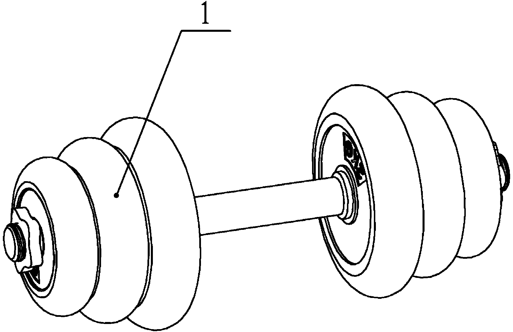 Environment-friendly dumbbell and production method of environment-friendly dumbbell