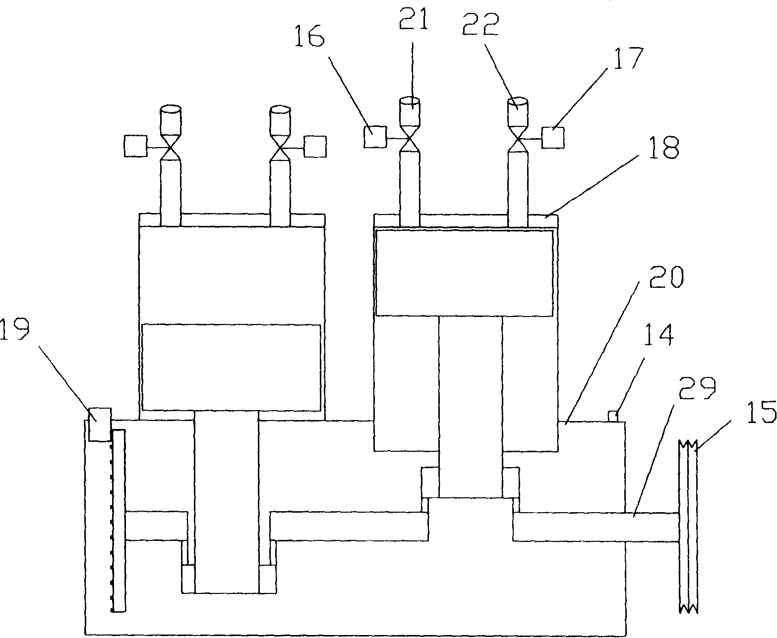 On-board engine using compressed air as power