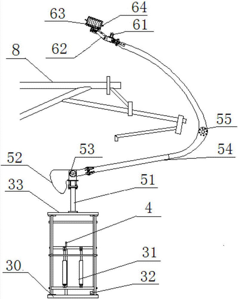 Vehicle railway tunnel vault geological radar continuous detection system