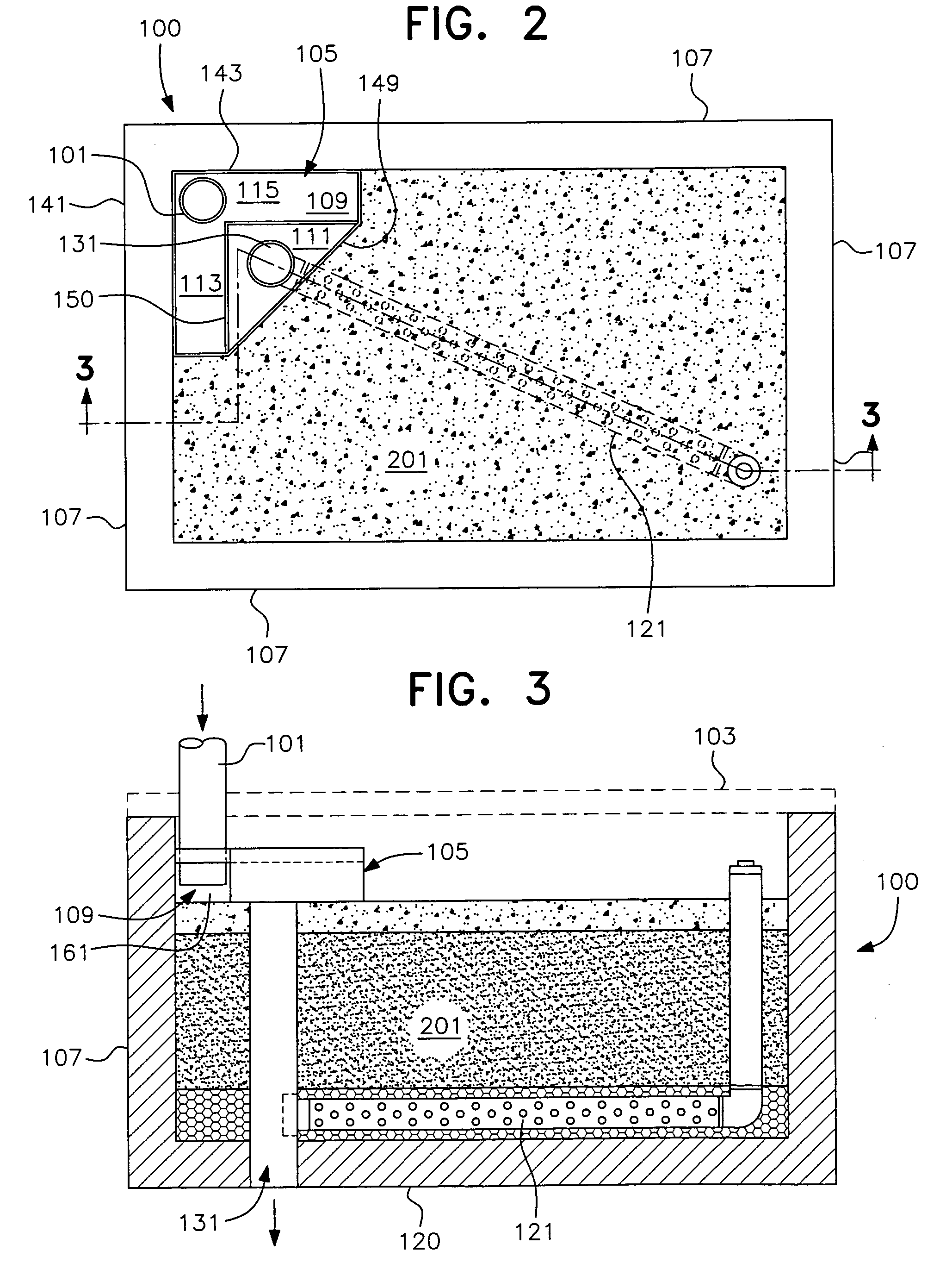 Stormwater treatment system with flow distribution overflow/bypass tray