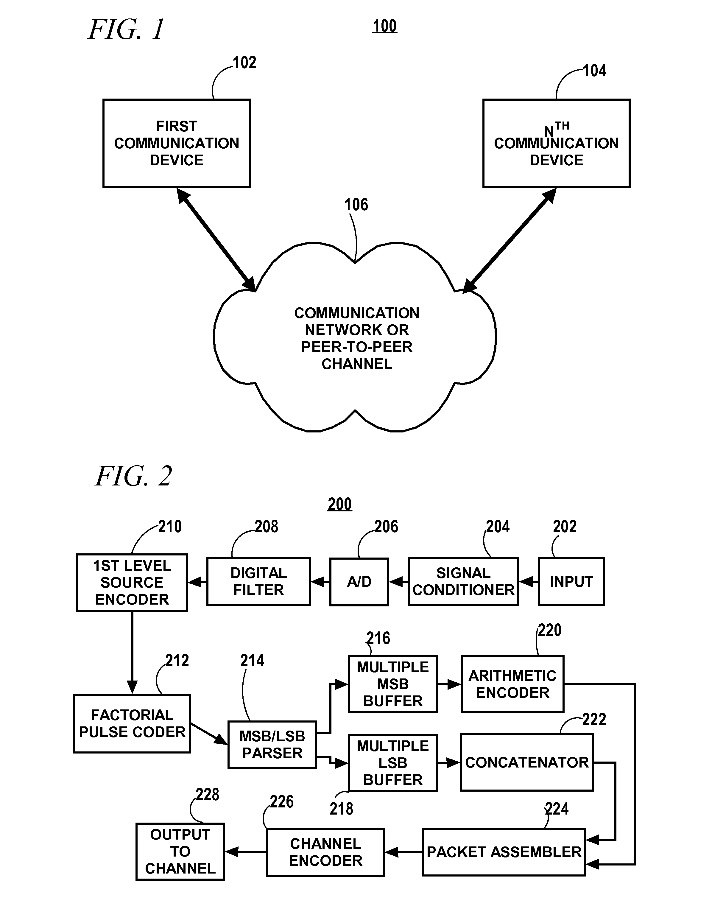 Encoder and decoder using arithmetic stage to compress code space that is not fully utilized