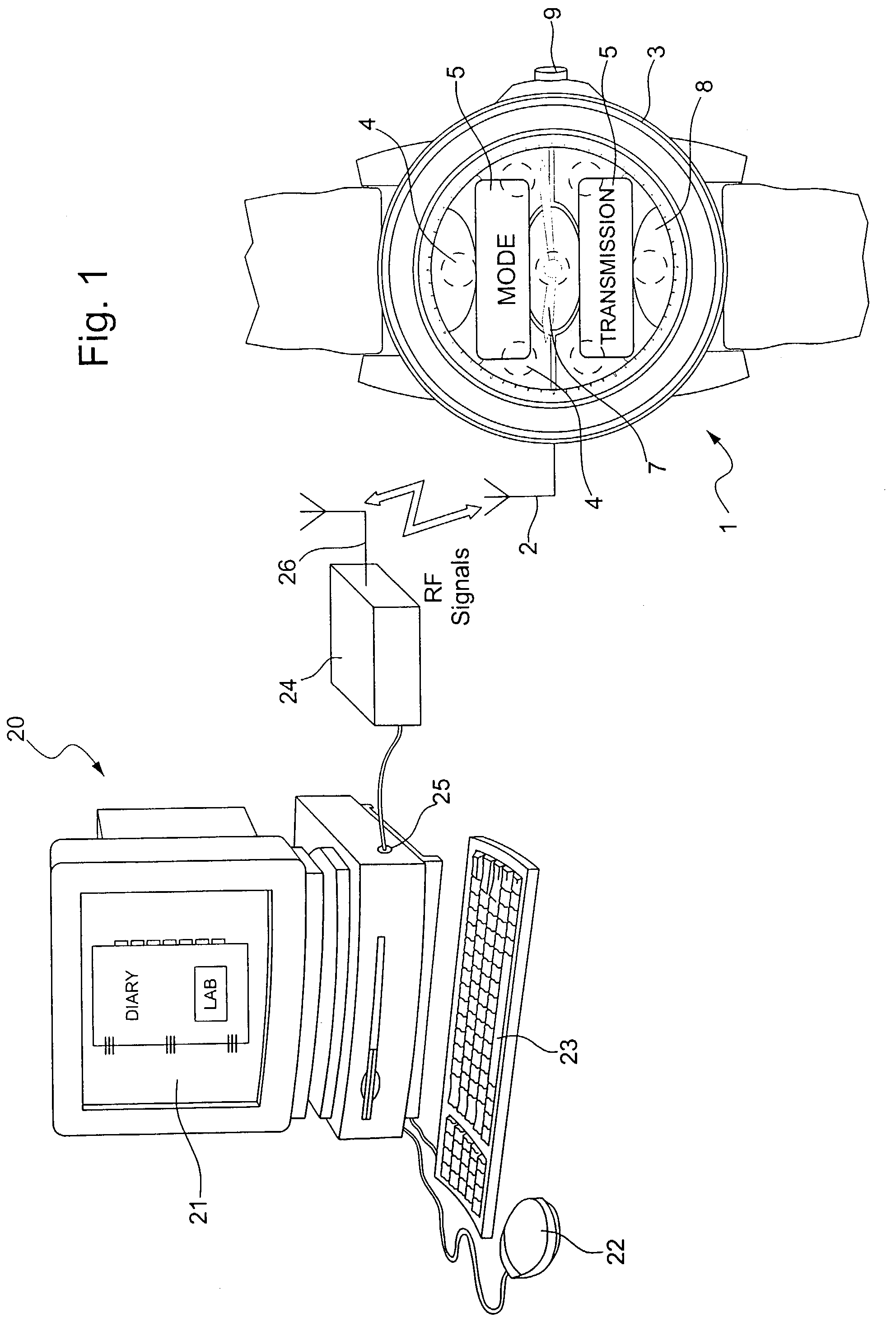 Method of transmitting information between two units each provided with means for sending and/or receiving signals