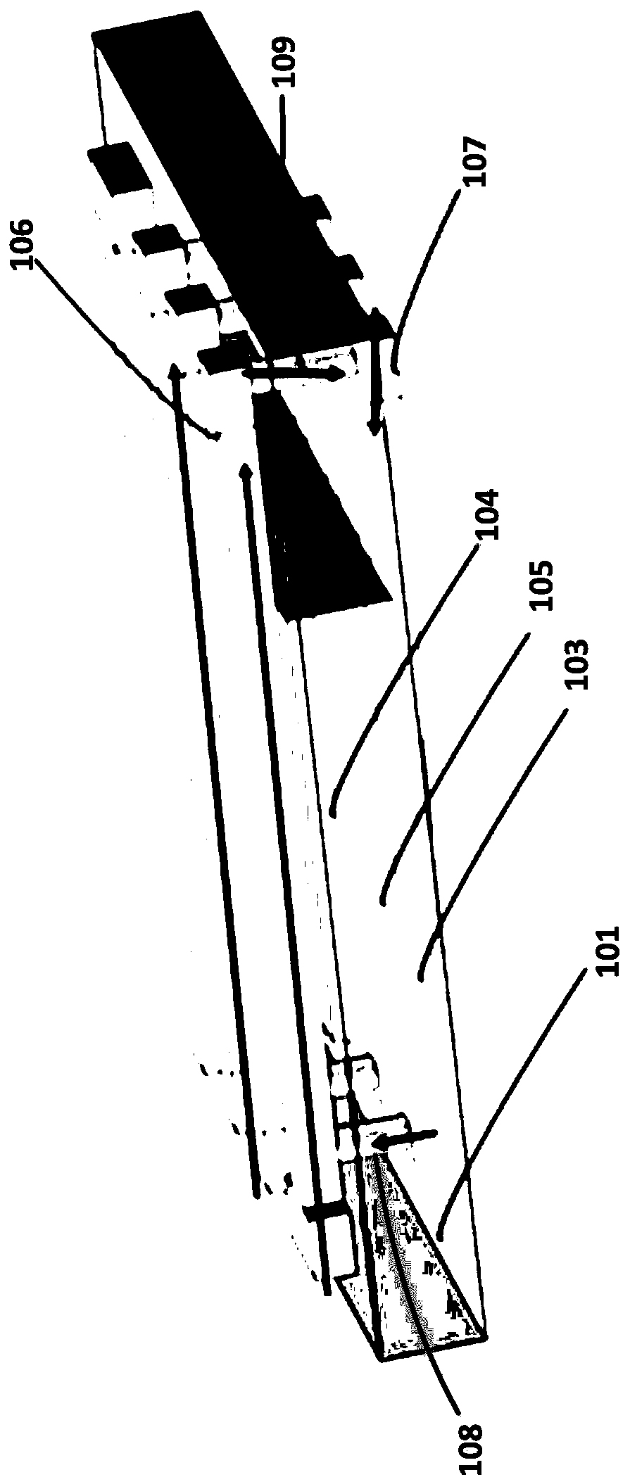 Adapter board with integrated magnetic core inductor and its manufacturing method