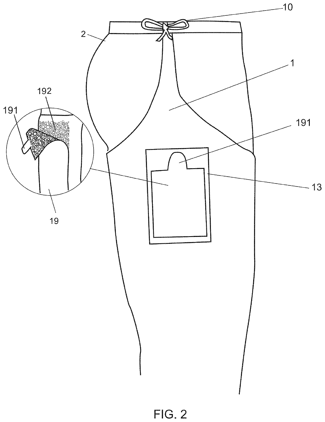 Garment covering for odor control and height-specific scent dispersal in nature