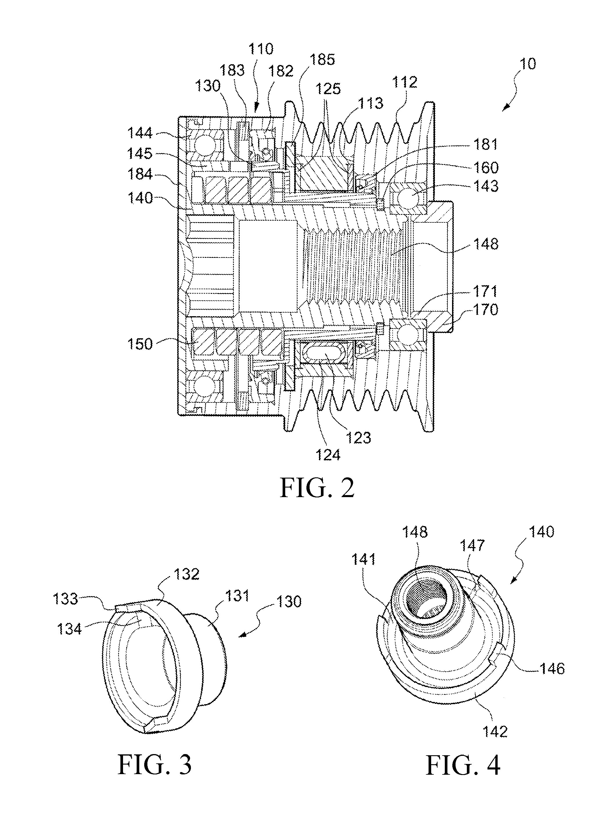 Pulley for alternator