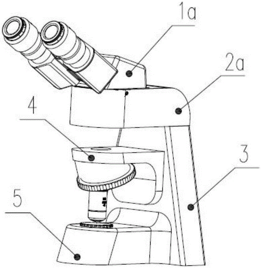 High-precision objective lens parfocal detection device and detection method