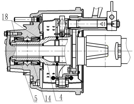 Heavy truck drive axle structure assembly with high transmission efficiency