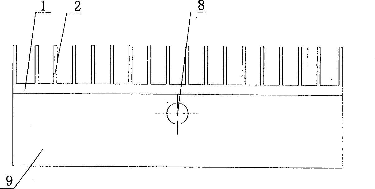 Plane capillary core evaporimeter with fin for CPL