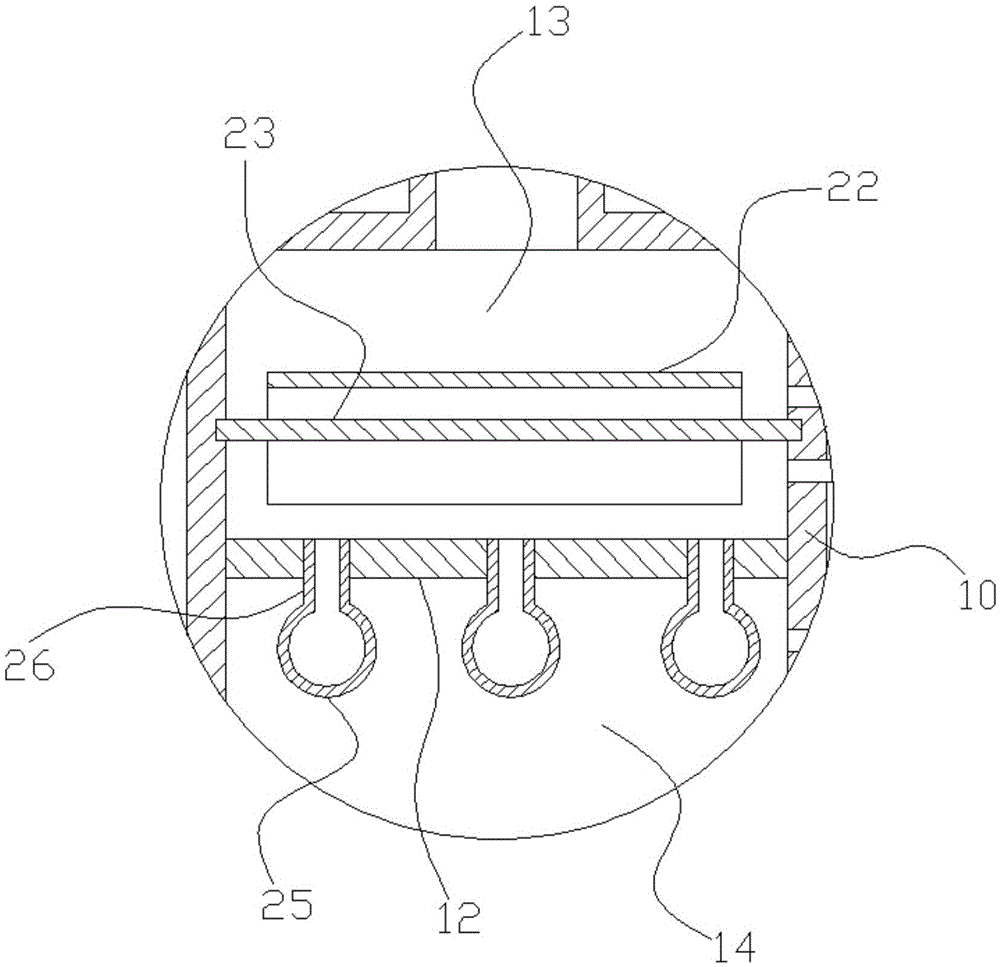 Double-pass double-liquid heat exchange device