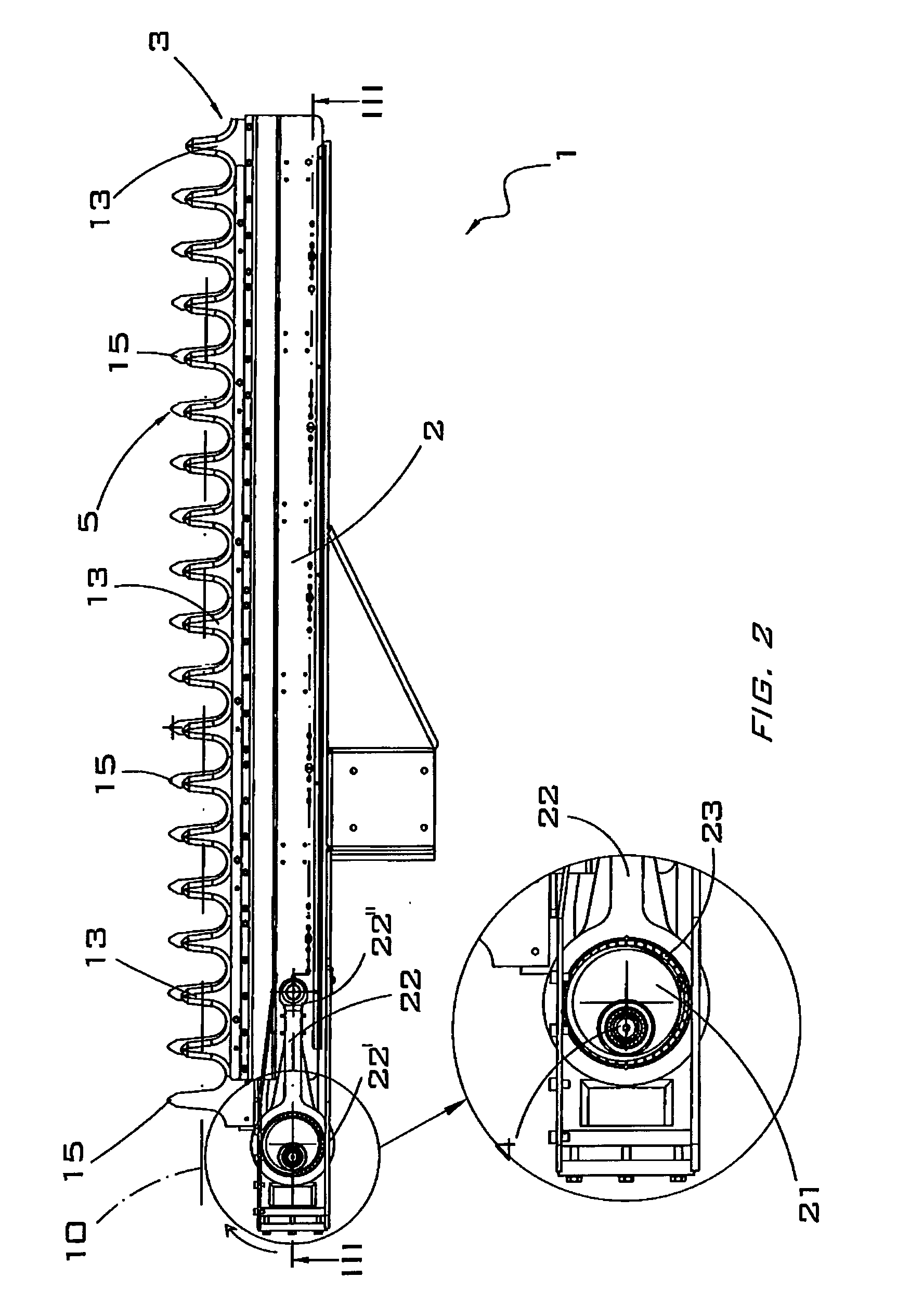 A double blade bar for pruning and pollarding, particularly for olive tree groves, citrus groves, hedges, timber trees and similar