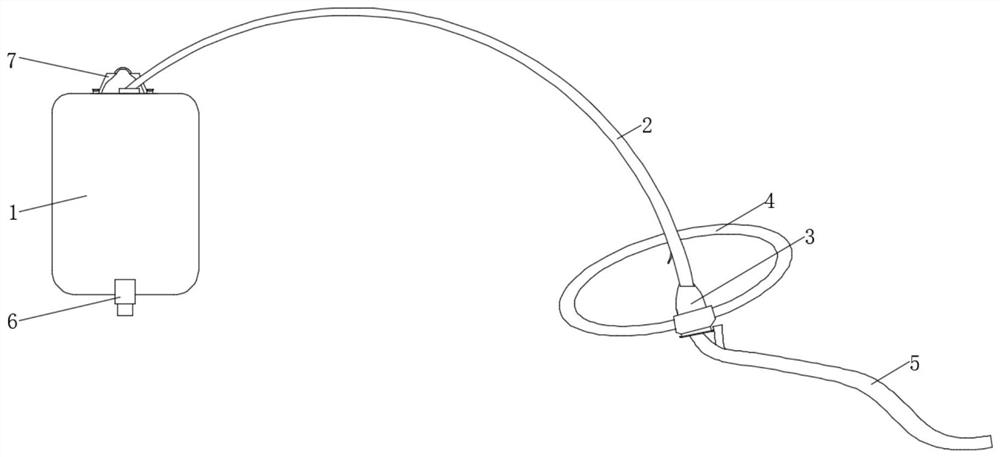 Drainage device special for urology department