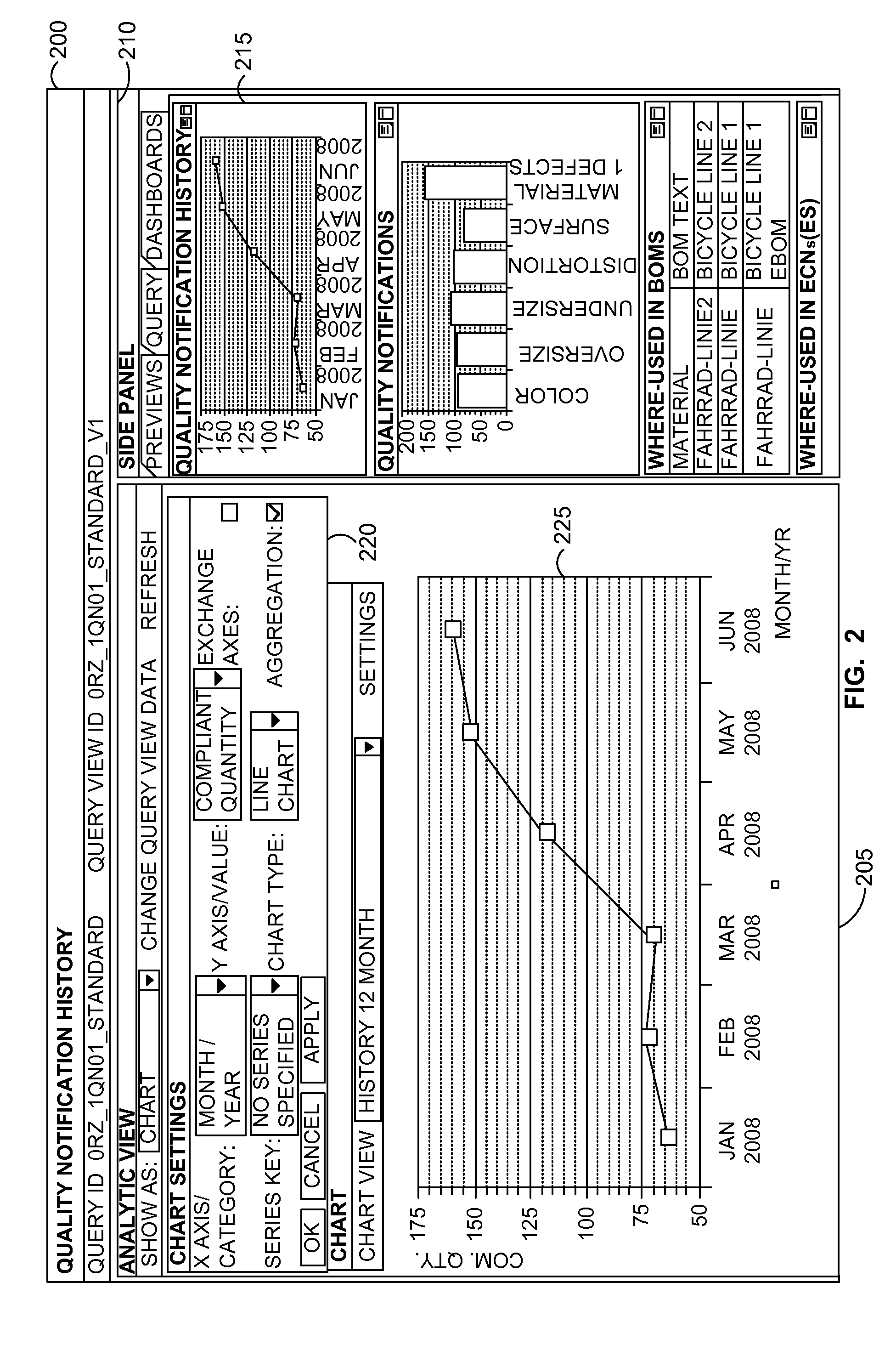 User interface to explore data objects and their related supplementary data objects