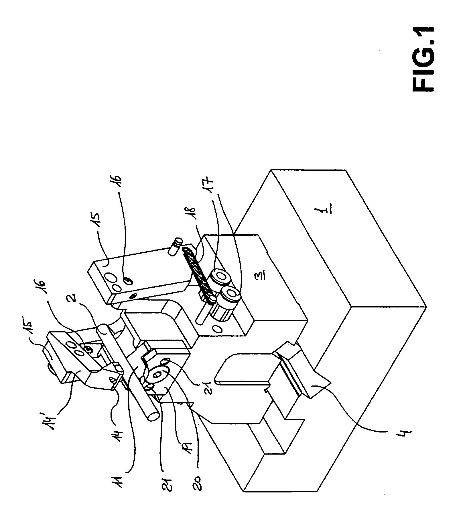 Precision guidang device in a machine for machining cylindrical components