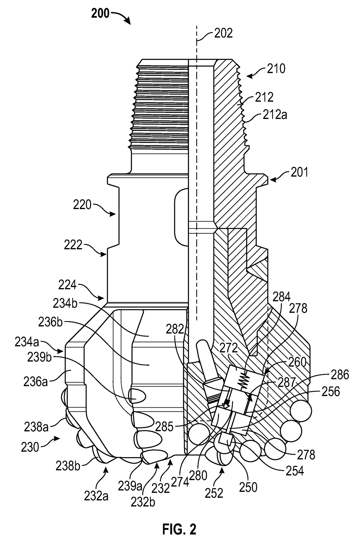 Drill bit with self-adjusting pads