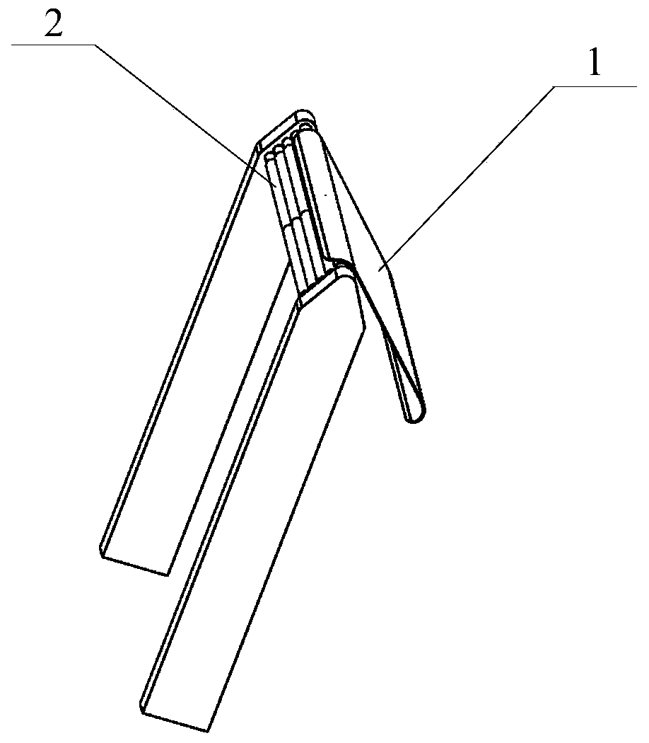 Laminating device for curved surface display panel