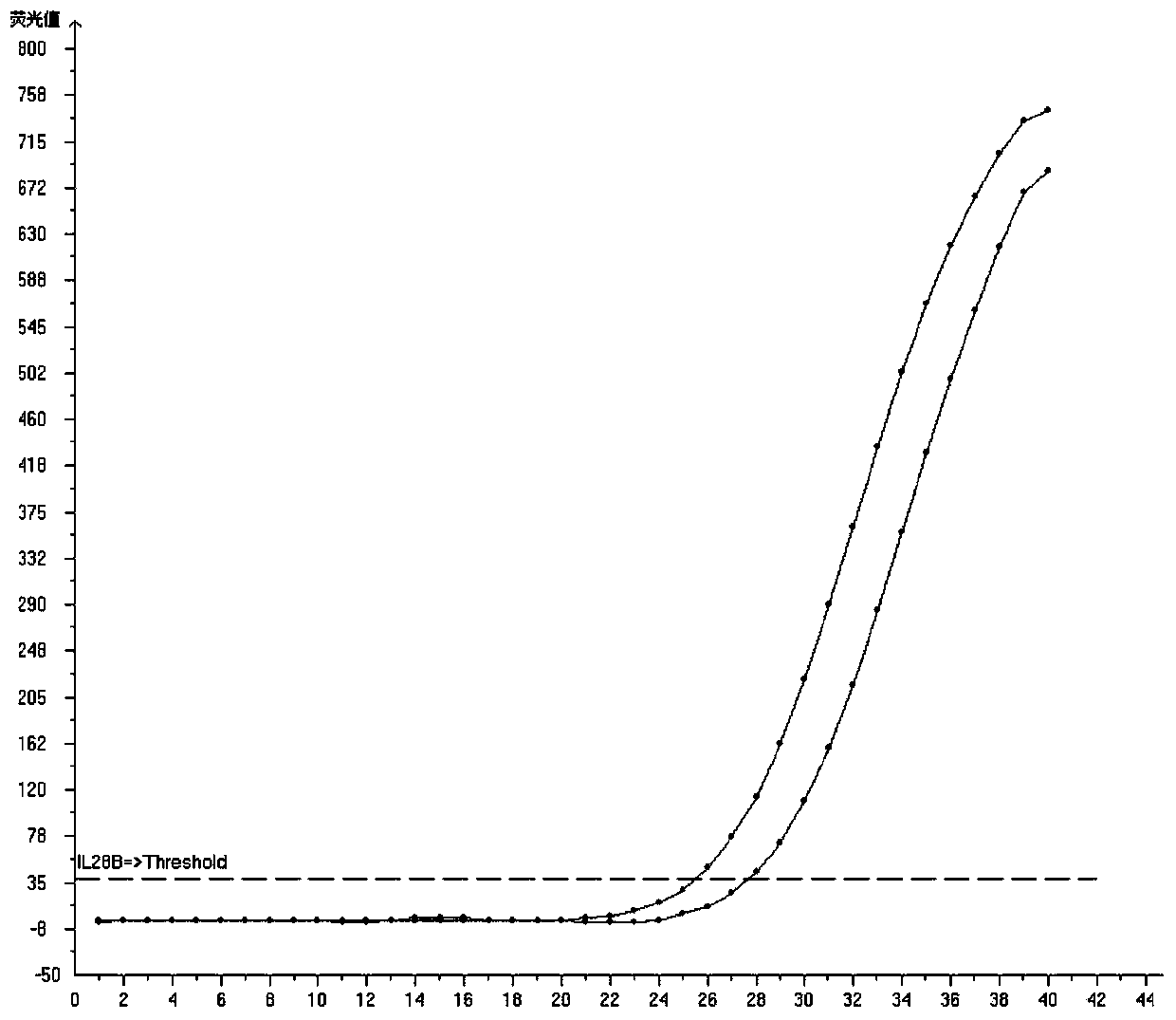 Human chromosome gene IL28B site polymorphism detection kit, and detection method and application thereof