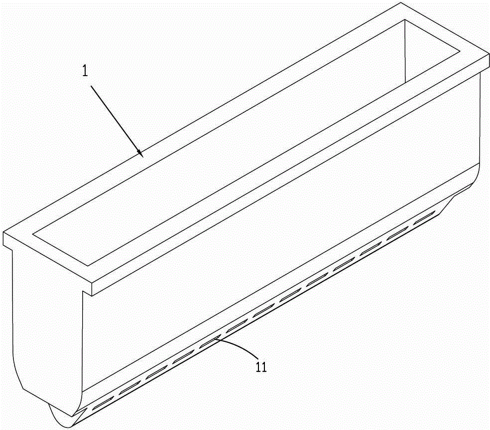 Double clapboard flow distribution device for thin-strip continuous casting