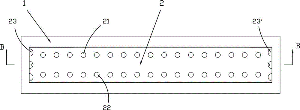 Double clapboard flow distribution device for thin-strip continuous casting