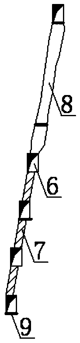 Mining method for steep-dip thin ore body