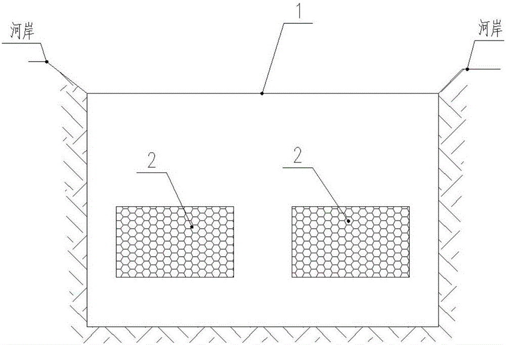 Anti-blocking baffling type percolation dam