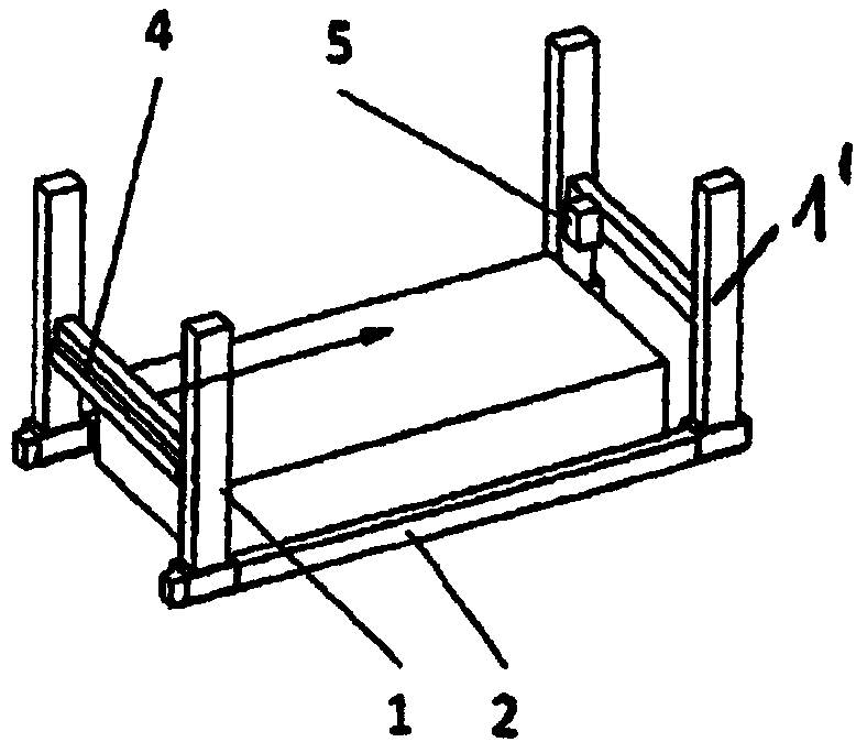 Device for constructing model in layer