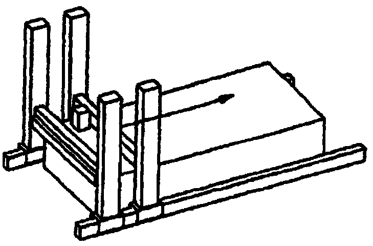 Device for constructing model in layer