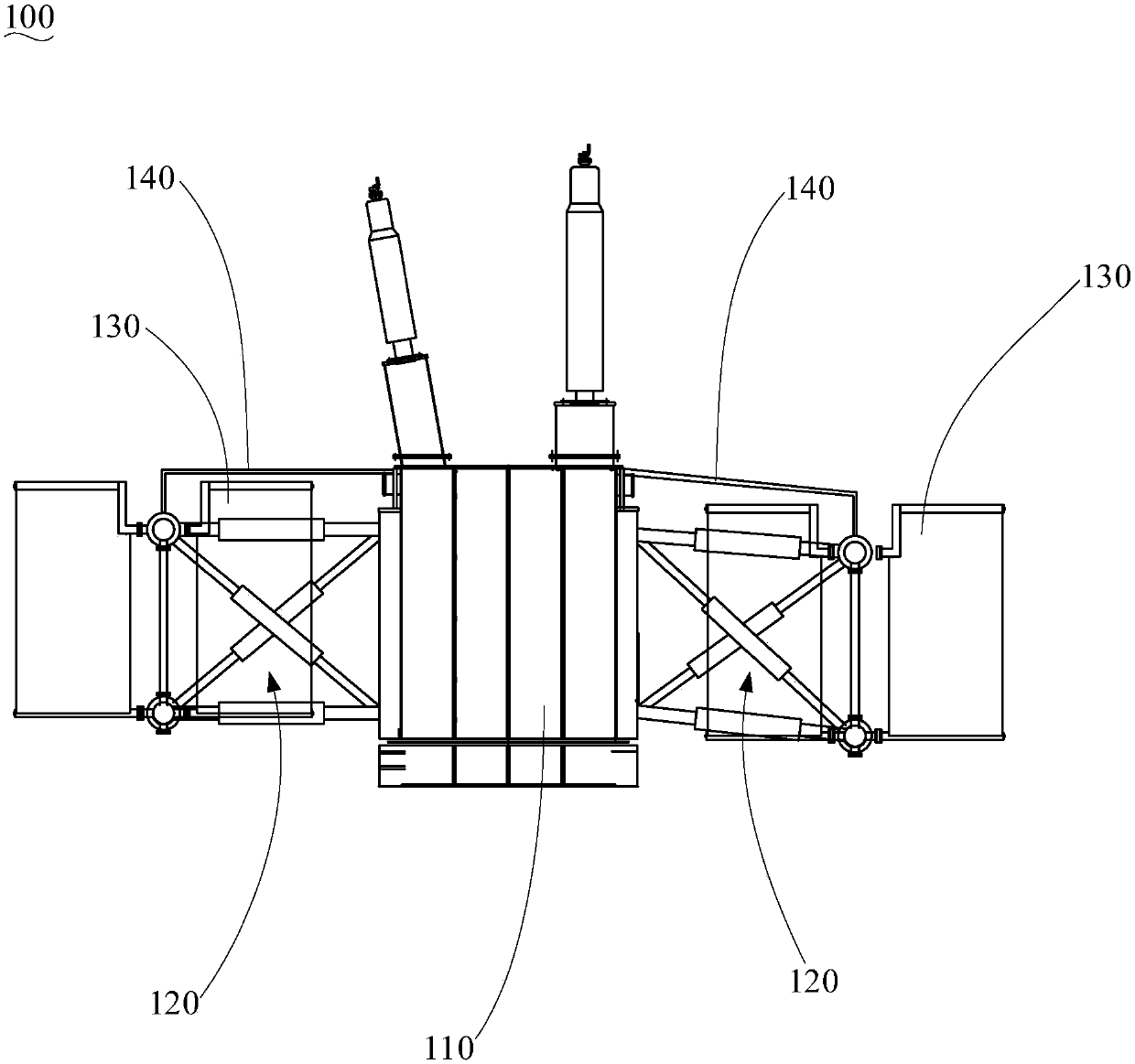 Transformer with reinforced radiator