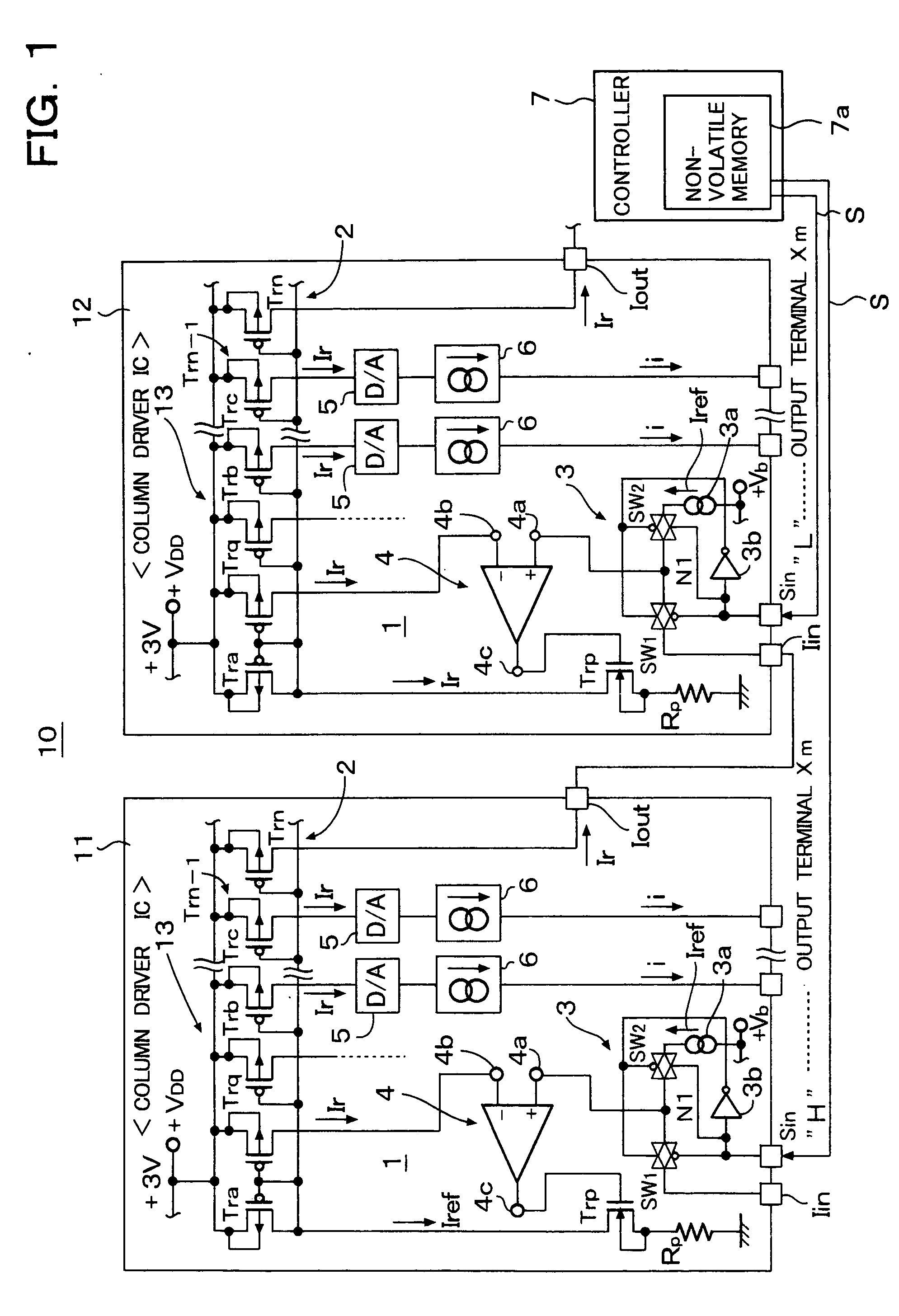 Organic EL panel drive circuit and organic EL display device