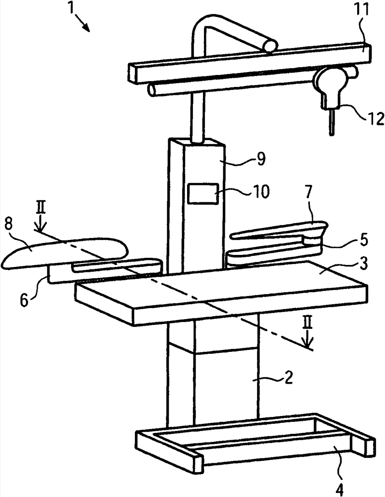 Ironing table