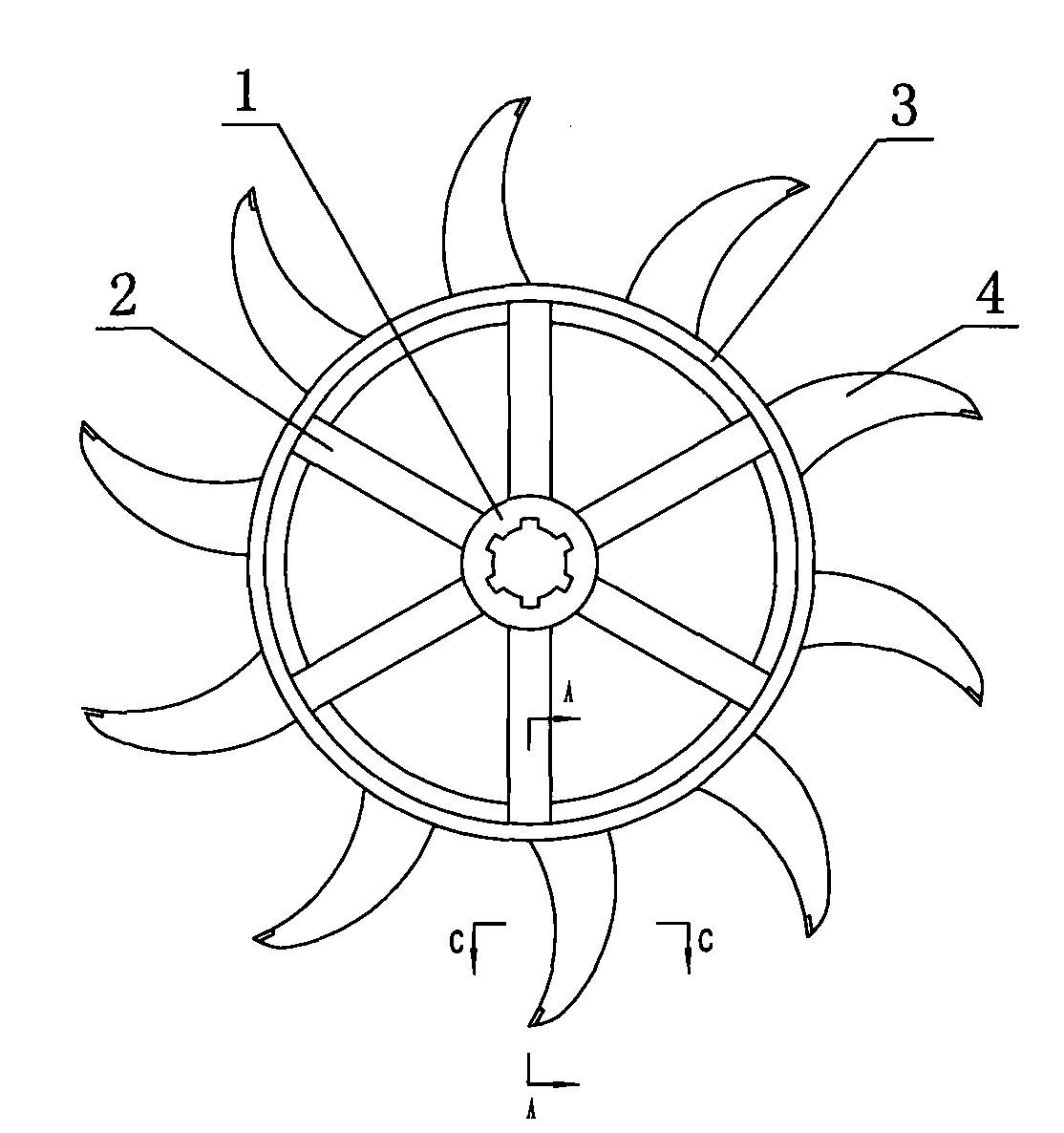 Cutter-head of machine for making furrows