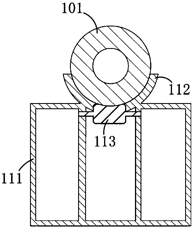 Multi-section concrete pole automatic assembly and production device and assembly method thereof