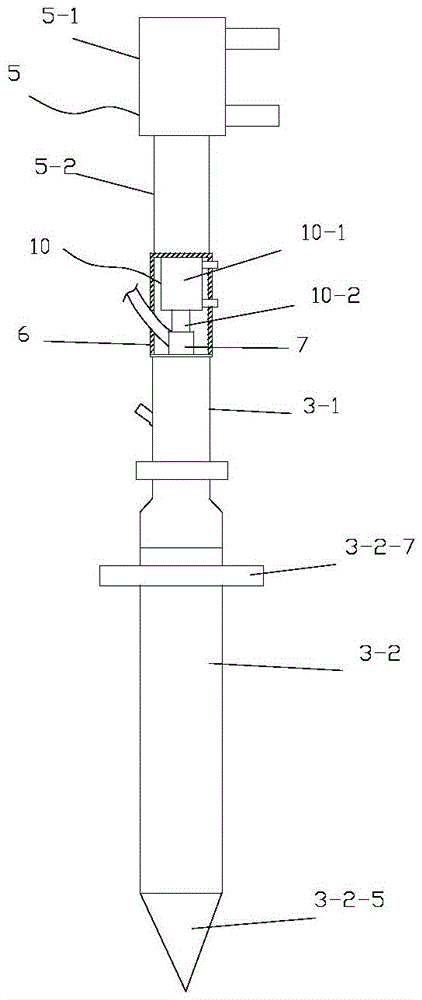 Air spray explosion type soil deep scarification and deep fertilization device