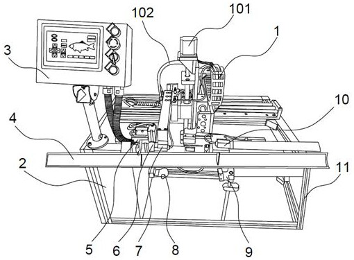 Automatic marking machine and marking method