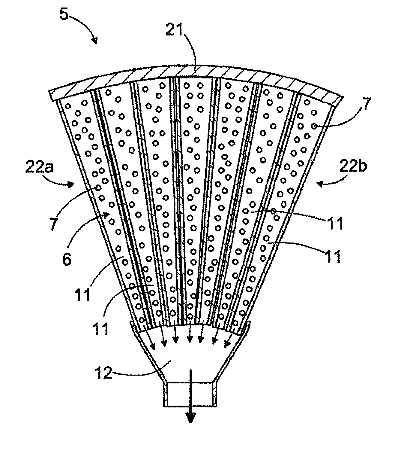 Disc filter sector and disc filter