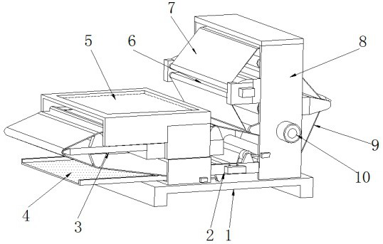 Belt filter press with multi-tensioning structure