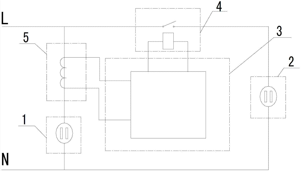 Energy-saving socket of television