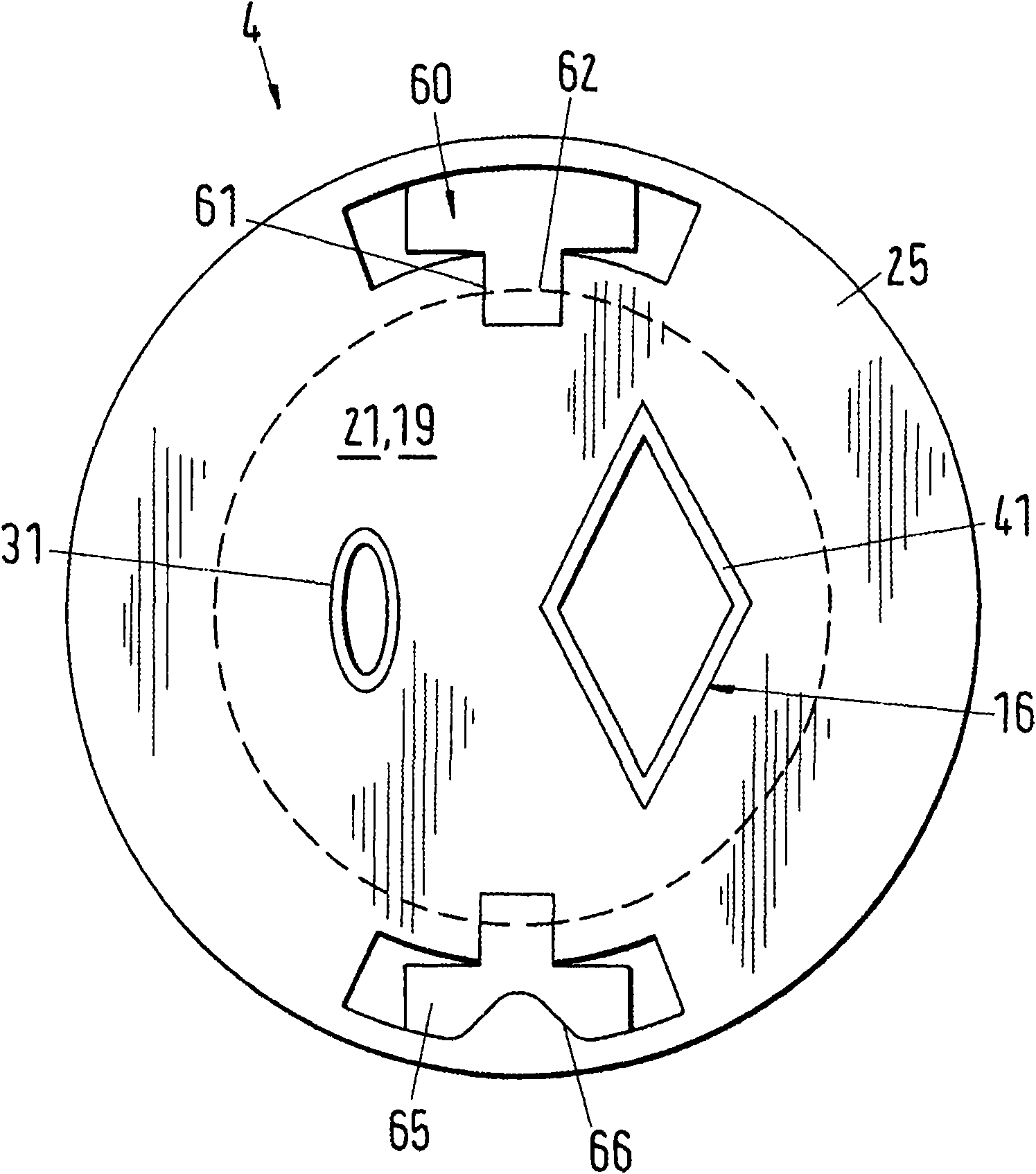 Intermediate piece for the connection of a storage container to a static mixer