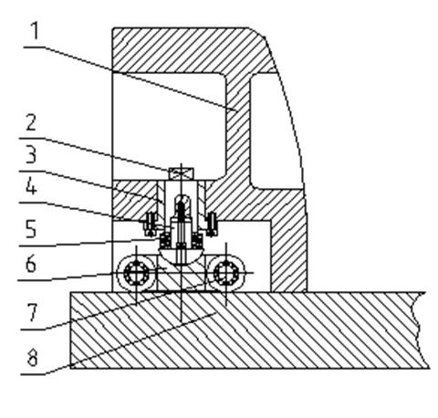 Rolling unloading device for machine tool