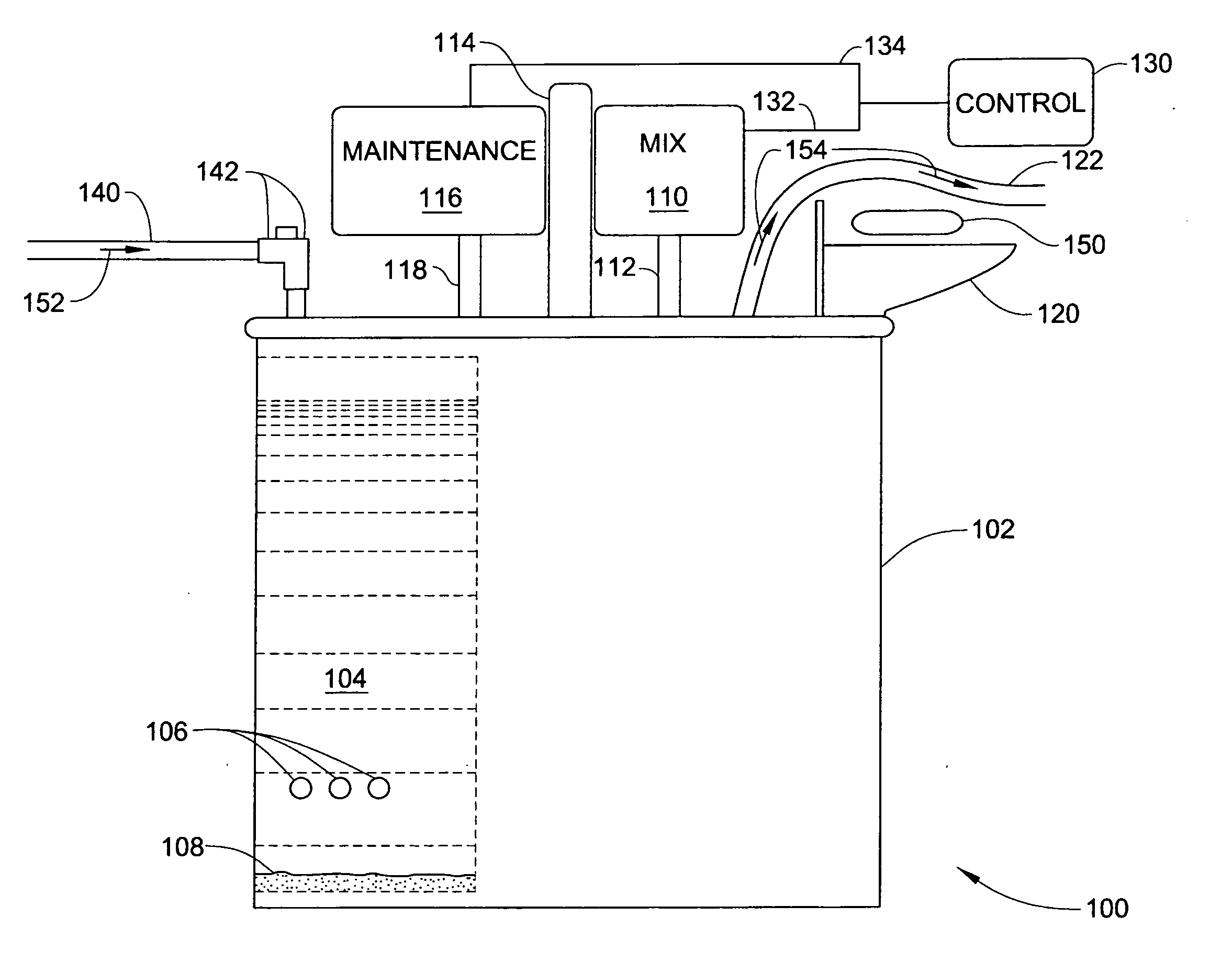 System and assembly for dissolving powders and/or diluting concentrated liquids to obtain a solution having desired concentrations of a plurality of solutes