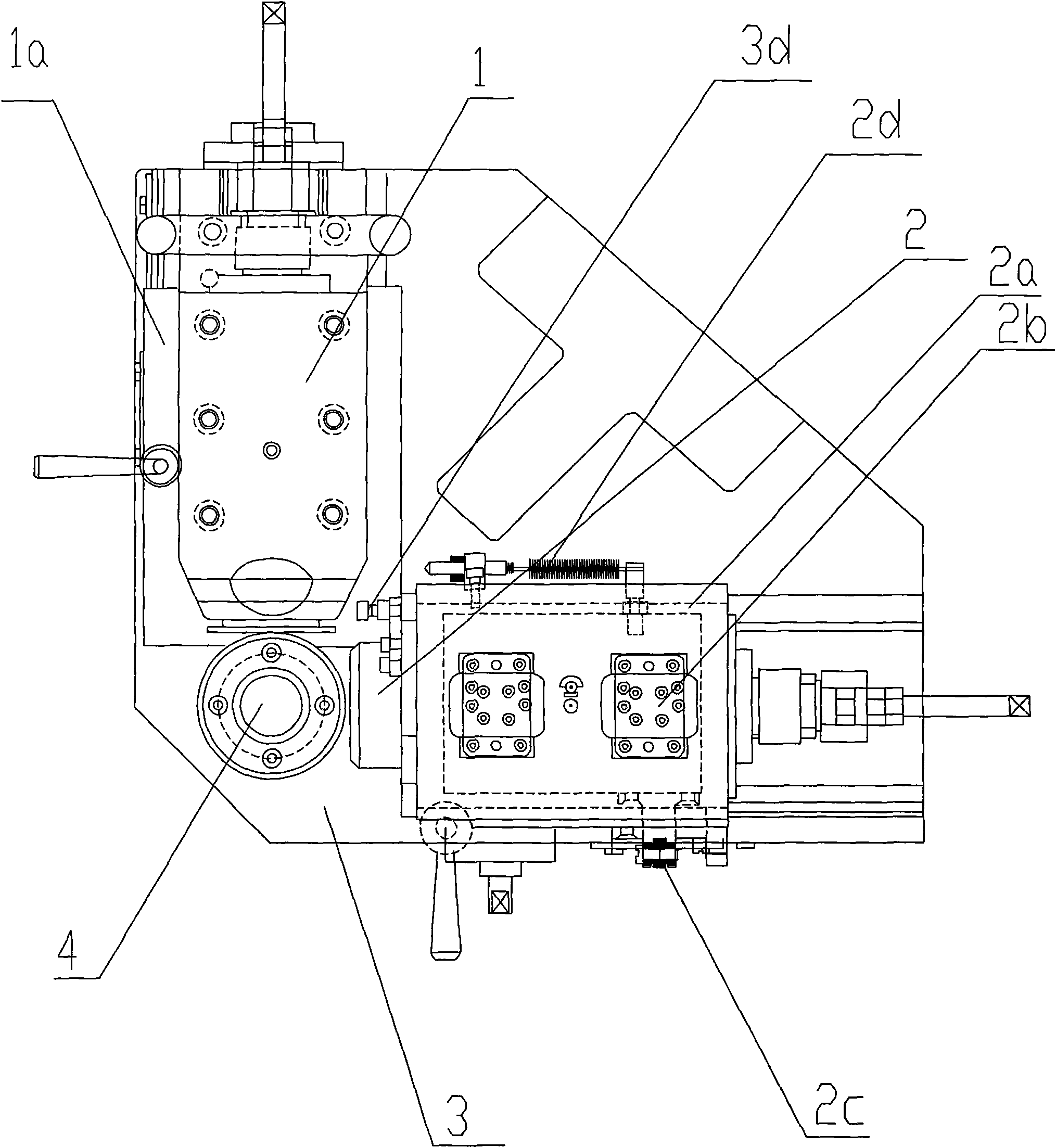 Double-side gear rolling tester for bevel gear