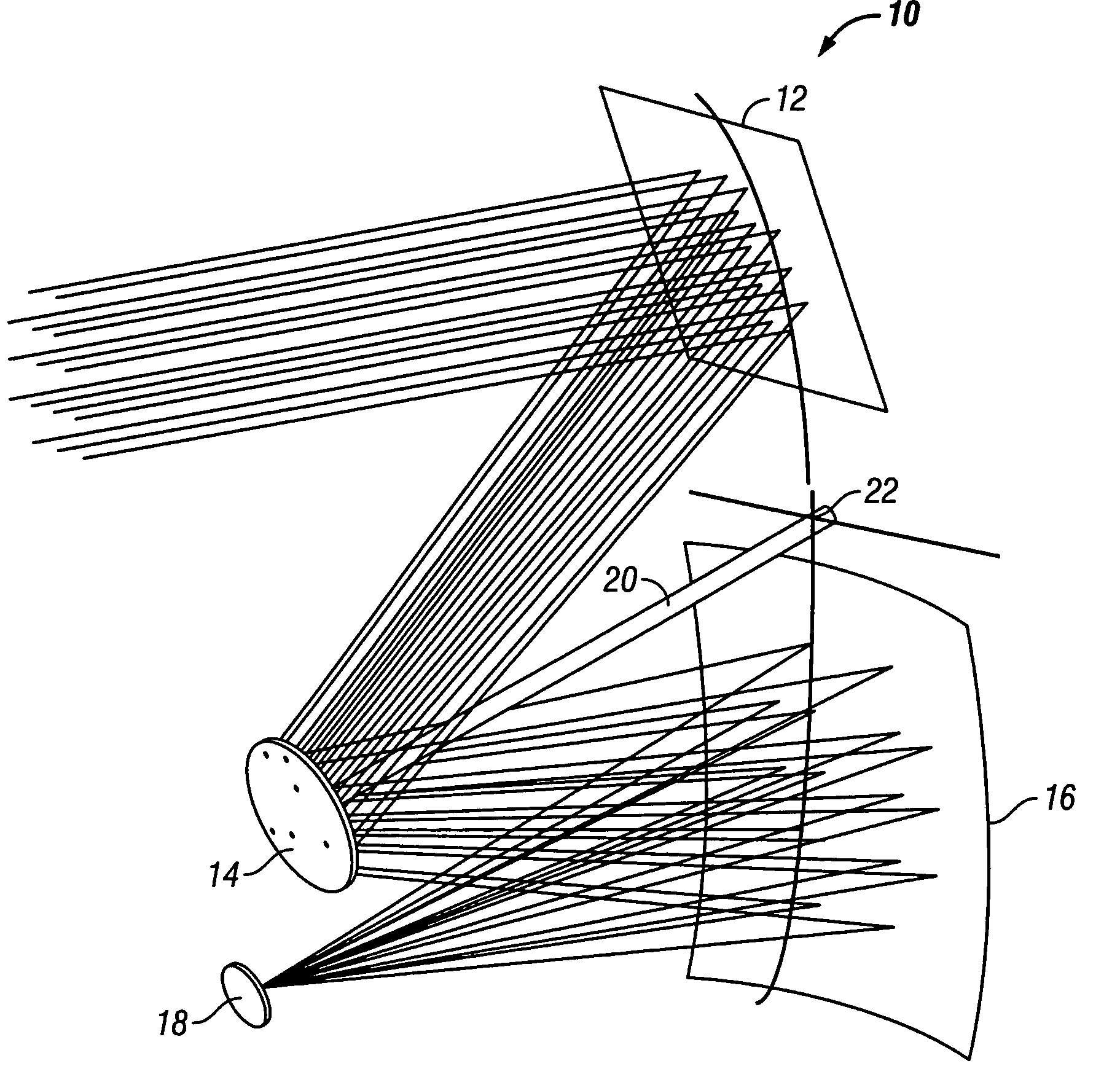 Common axis three mirror anastigmatic optic