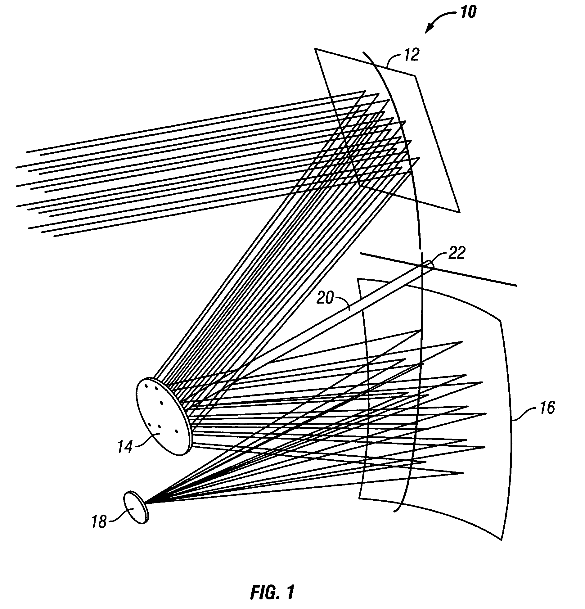 Common axis three mirror anastigmatic optic