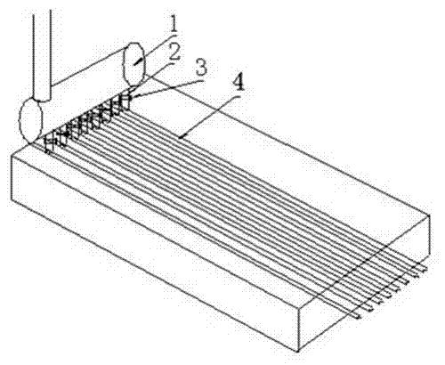 Heat-treatment furnace multi-head cooling device