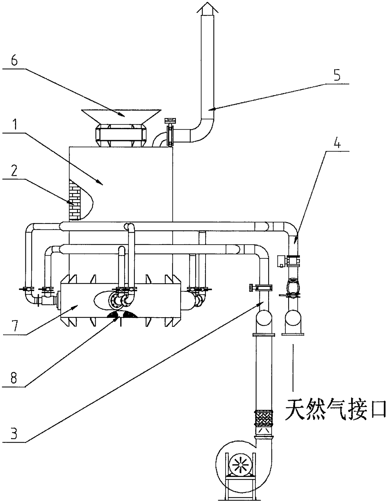 Melting device for producing inorganic fibers