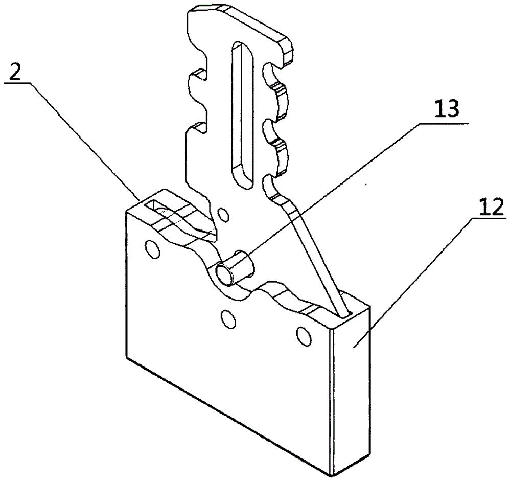 Mechanism capable of controlling lock core shifting movable piece to perform reciprocating motion